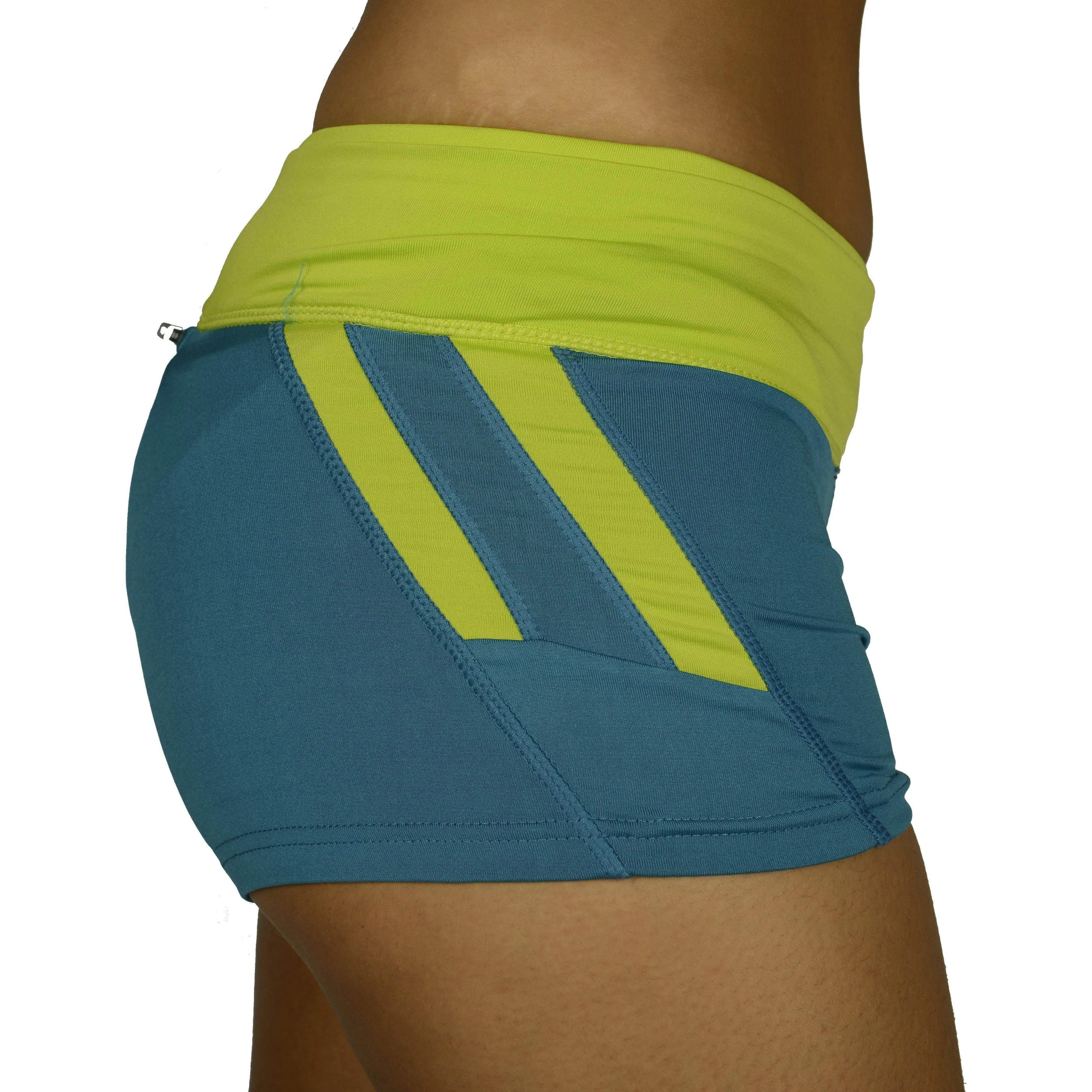 hoodie More Mile More-Tech  3 Inch Womens Running Shorts - Blue
