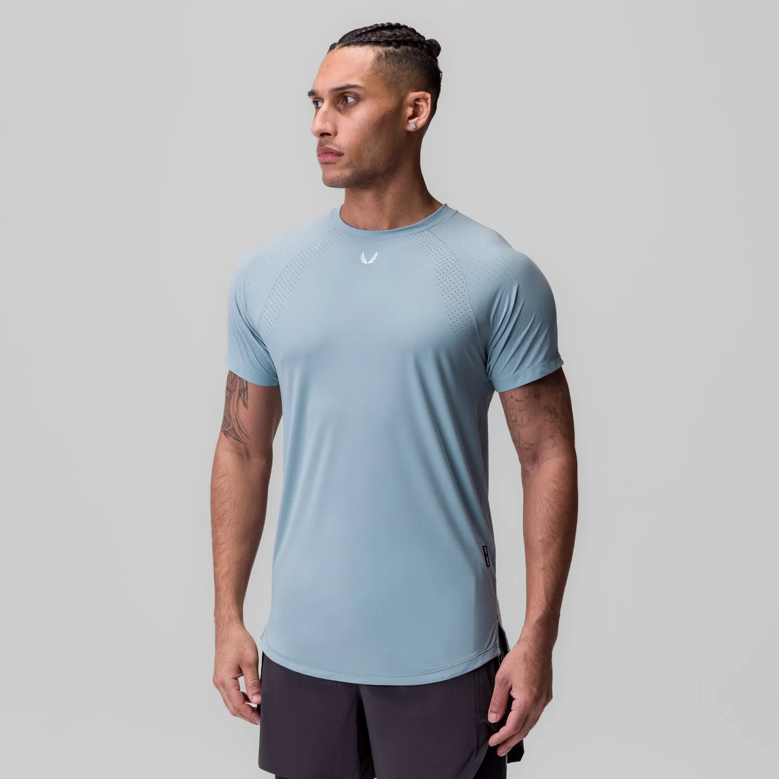 0948. Laser-Vent? Established Tee - Light Sky Versatile and Stylish
