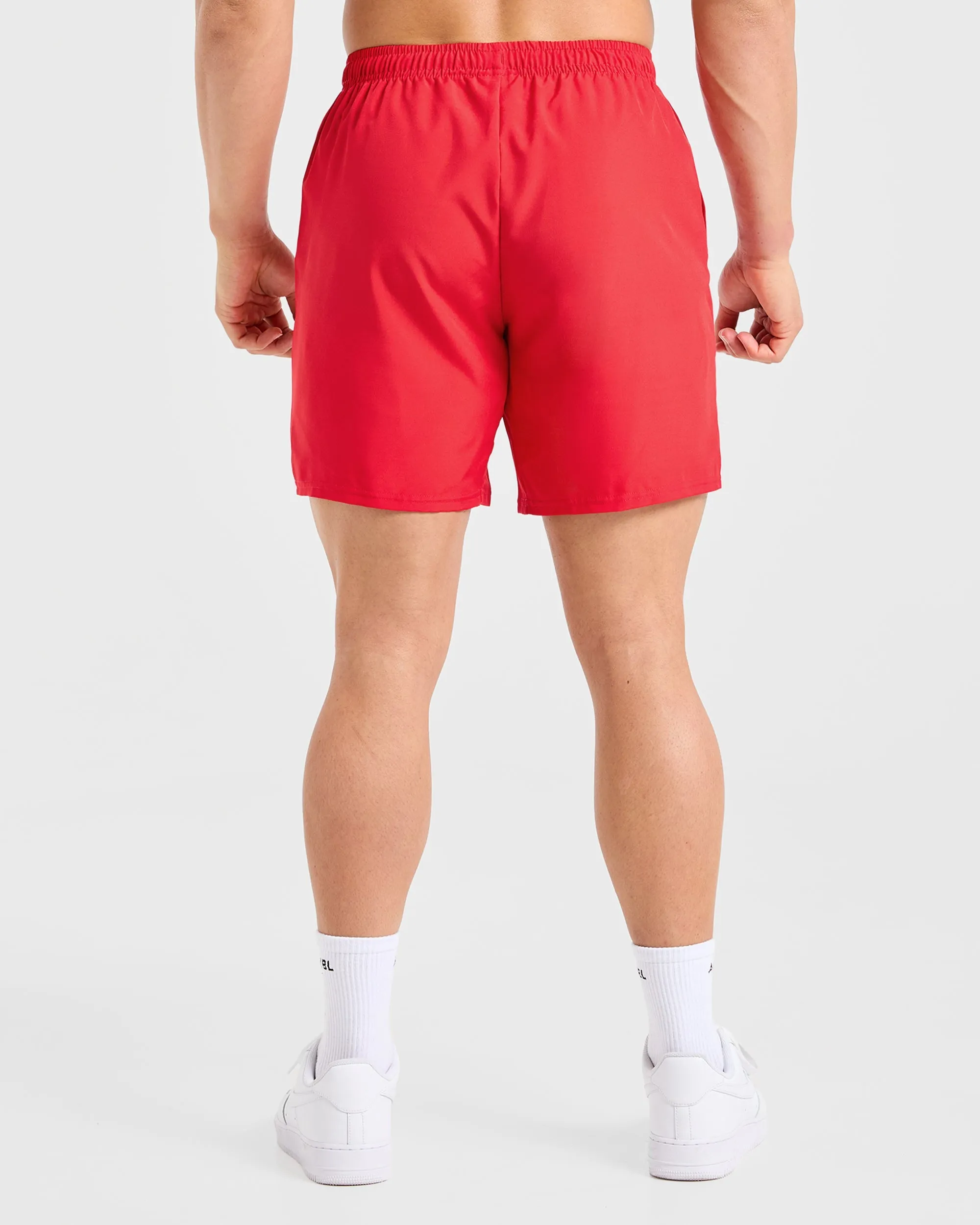 Odor Control Treatment low waisted Core 7" Shorts - Chilli Red