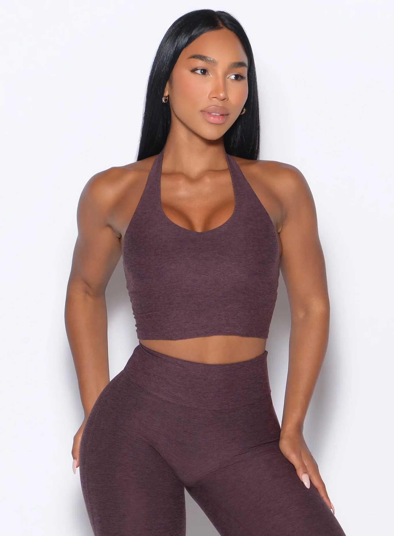 Elastic cuffs Lace active clothing Lift Halter Bra