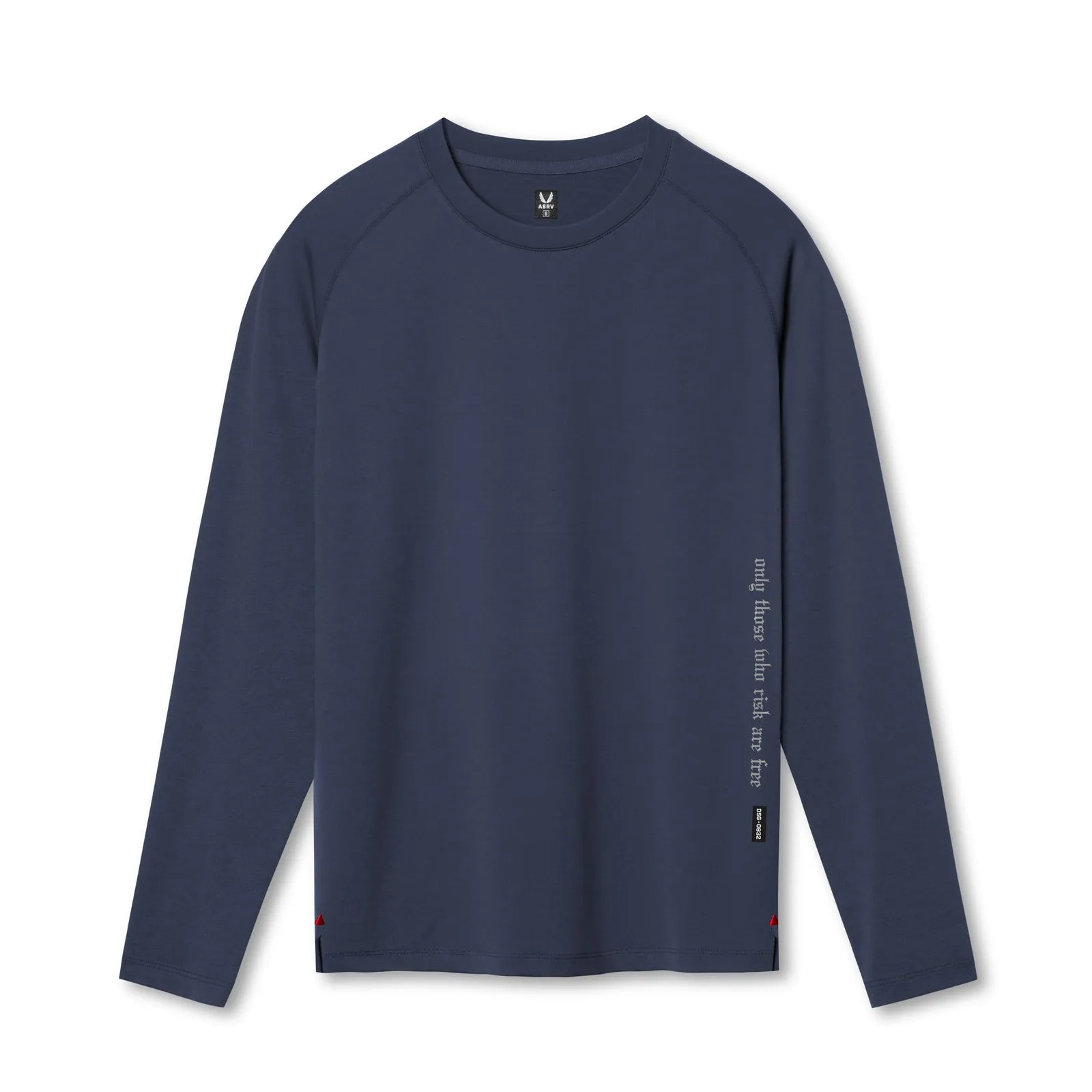 0832. 3D-Lite? 2.0 Fitted Long Sleeve - Navy "OTWR" Chocolate