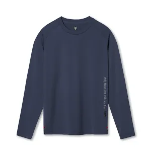 0832. 3D-Lite? 2.0 Fitted Long Sleeve - Navy "OTWR" Chocolate