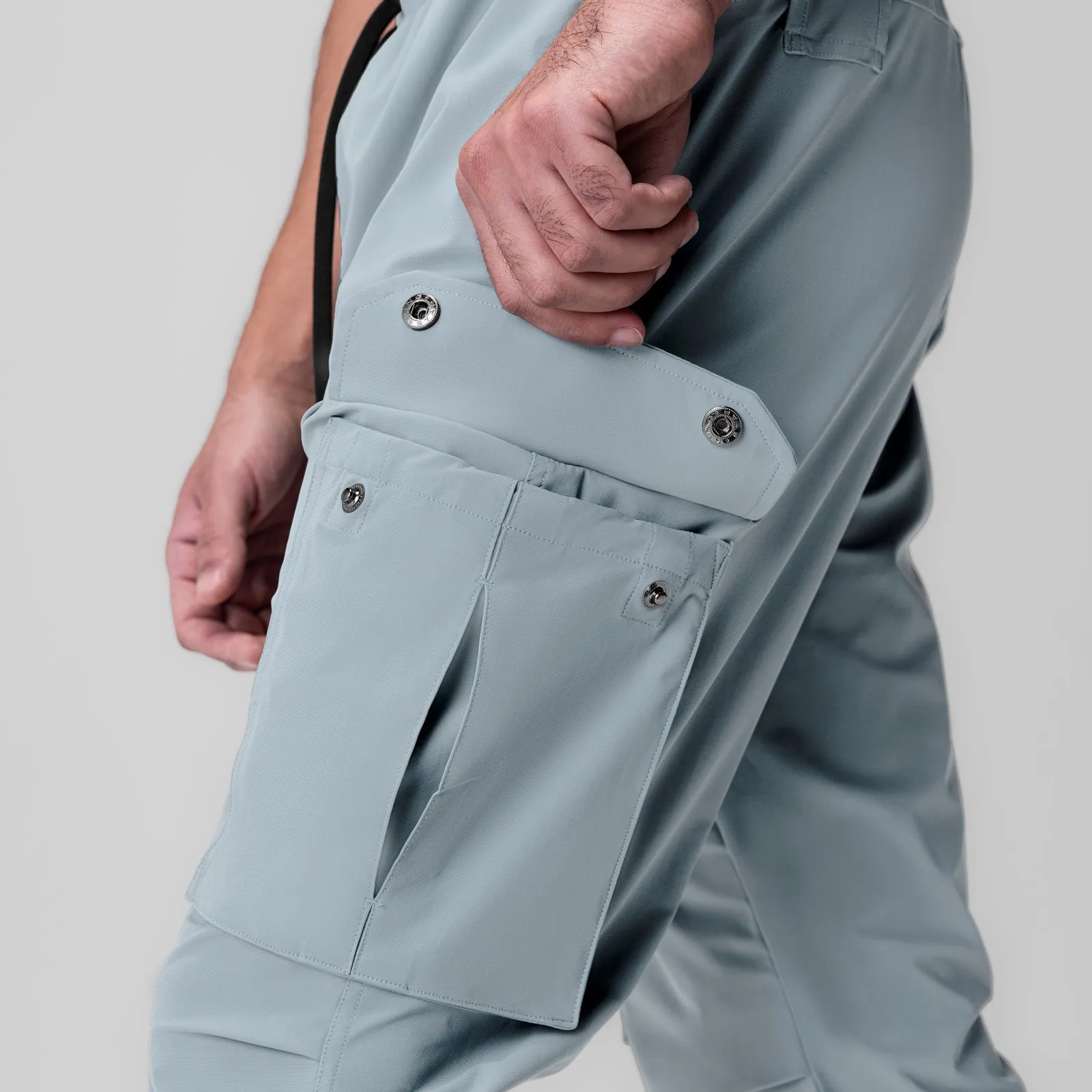 1099. Tetra-Lite? Ice Cargo High Rib Jogger - Light Sky Sophisticated Look