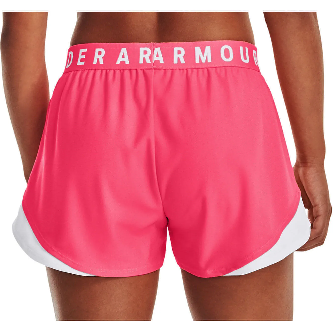 Under Armour Play Up 3.0 Womens Running Shorts - Pink QuickReleaseBuckle