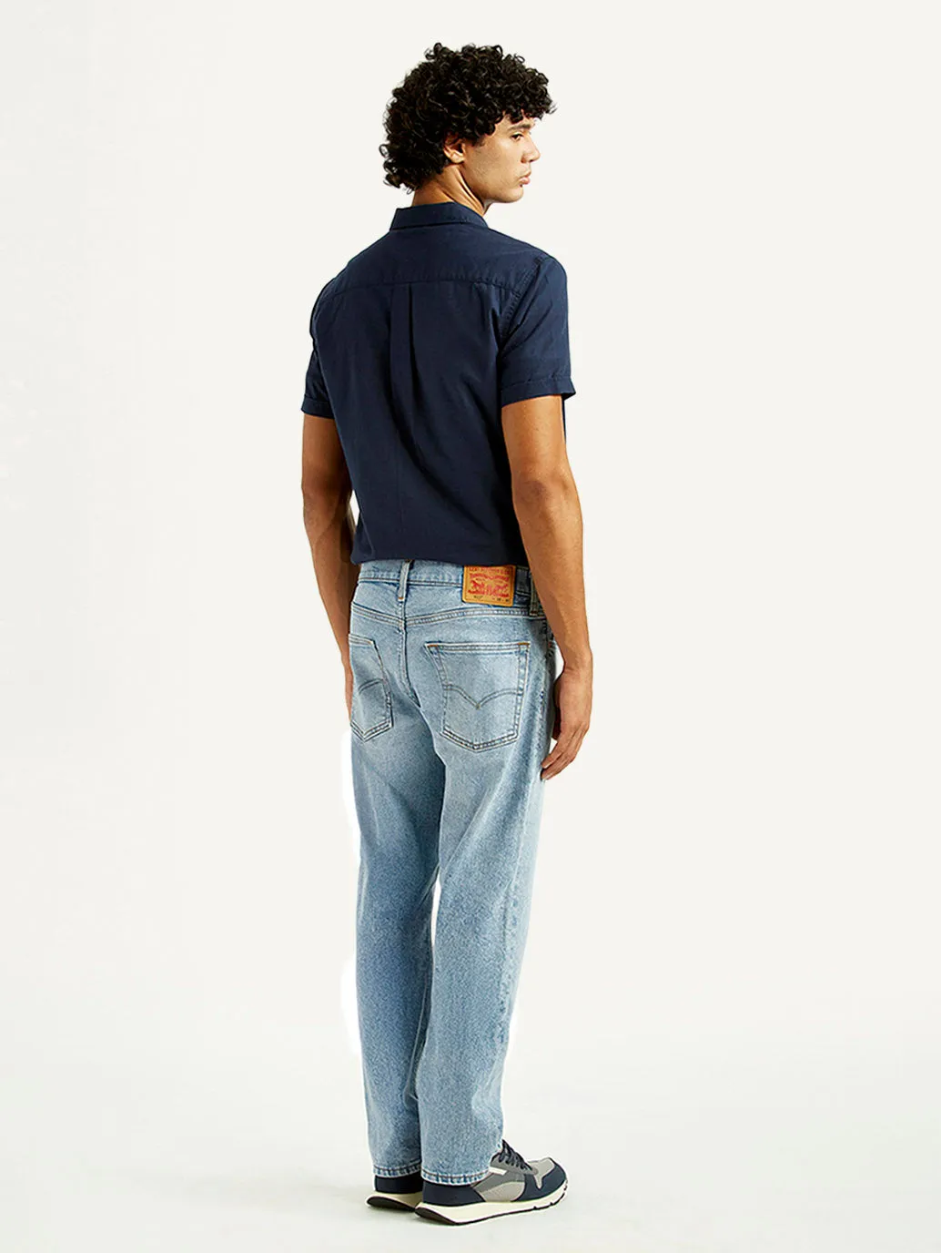Men's 513 Light Indigo Slim Straight Fit Mid Rise Jeans Travel Outfit Chill Outfit Date Night