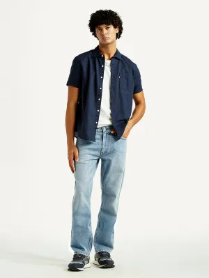 Daily Go-To Men's 513 Light Indigo Slim Straight Fit Mid Rise Jeans