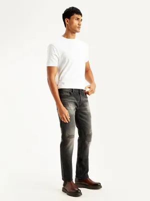 Sporty Look Men's 550'92 Charcoal Grey Loose Fit Mid Rise Jeans