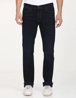 All Fit Style Men's Redloop 511 Dark Blue Slim Fit Mid Rise Jeans