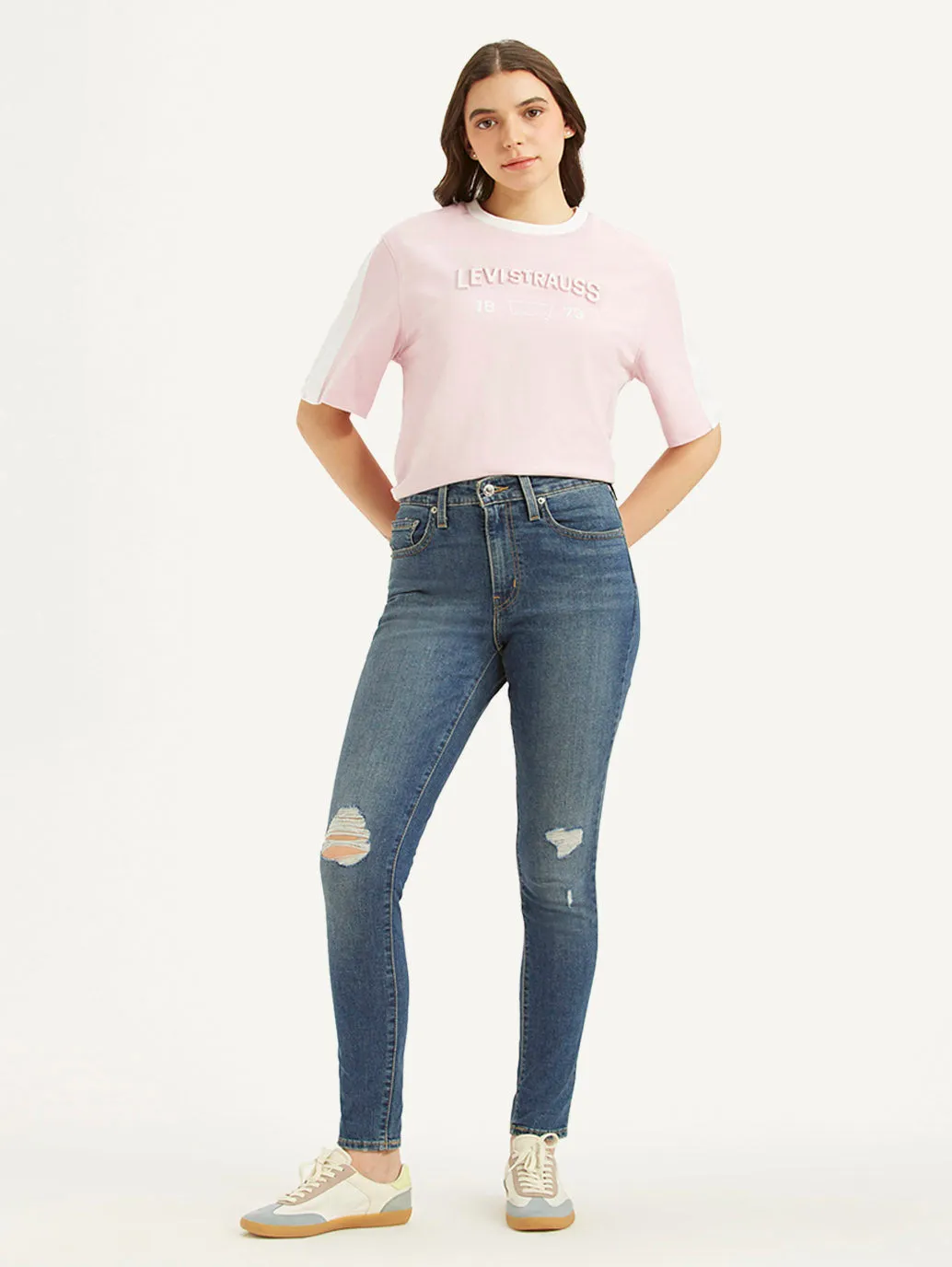 Daily Wear Nature Lover Women's 721 Blue Skinny Fit Mid Rise Jeans