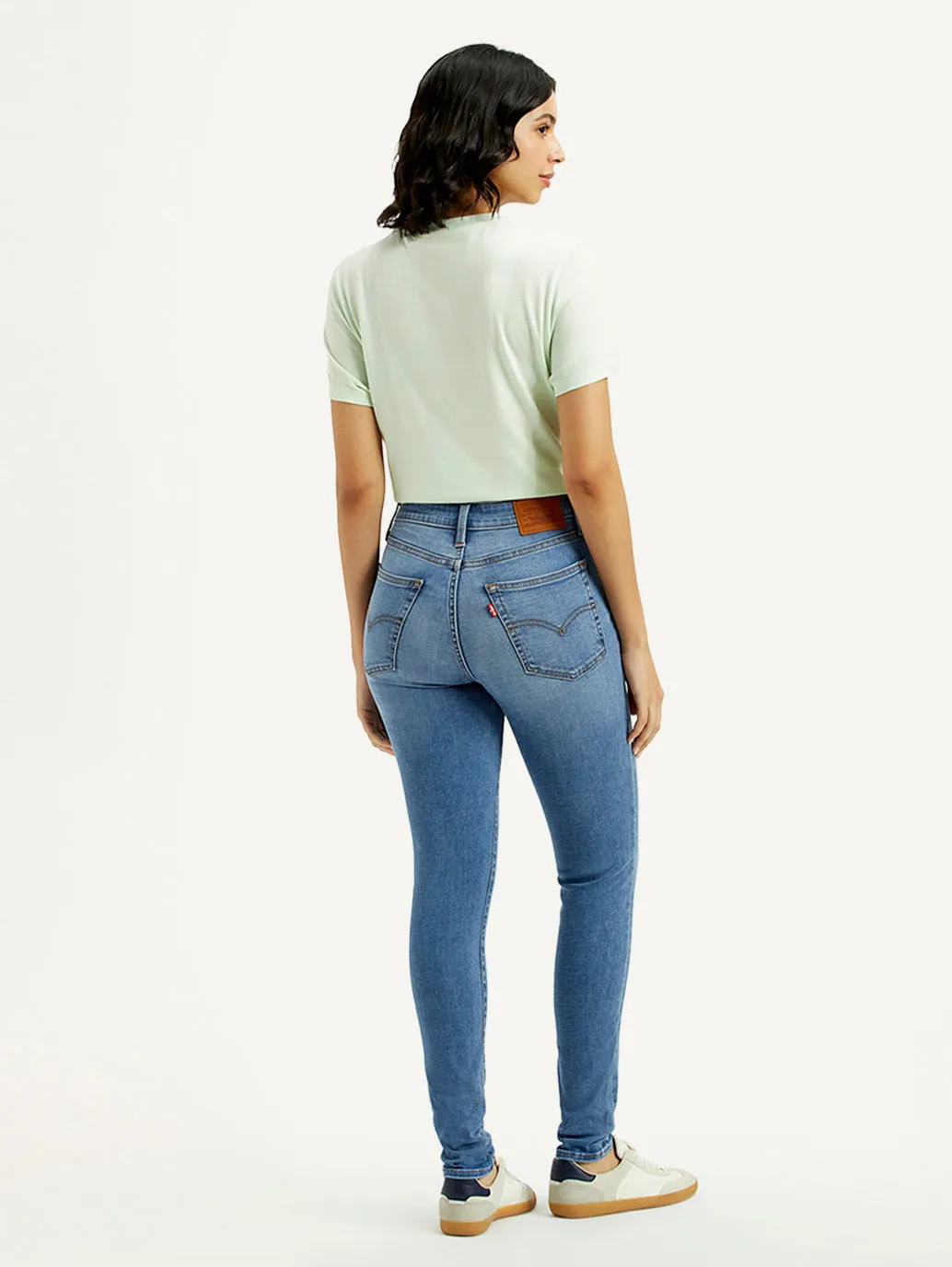 Effortless Clothing Women's 721 Med Indigo Skinny Fit High Rise Jeans
