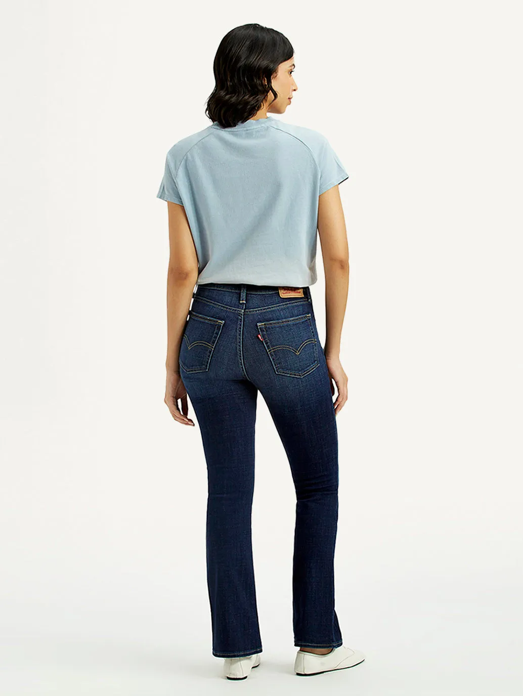 Women's 725 Dark Indigo Flared Fit High Rise Jeans Perfect Match