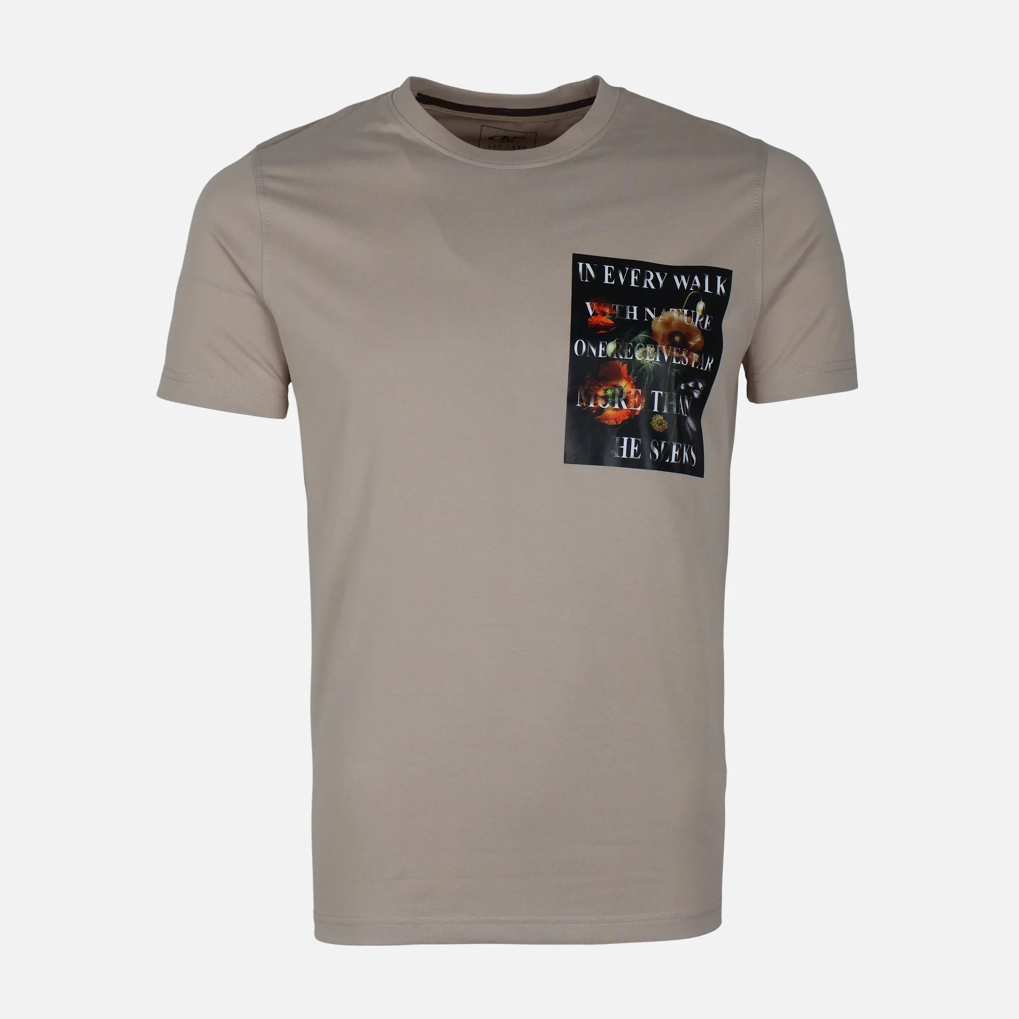 MEN T-SHIRT ROUND NECK RecycledPolyester NoSlipTrims