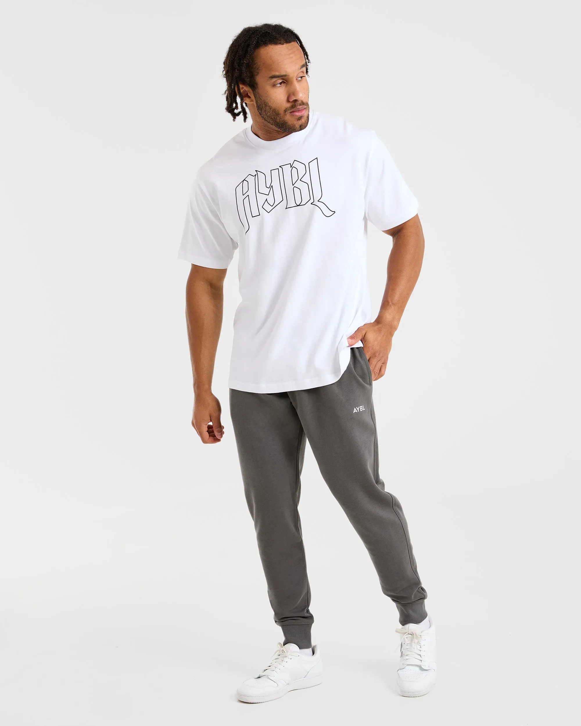 Boho chic Easy Care Fabric Finish Essential Lightweight Joggers - Charcoal