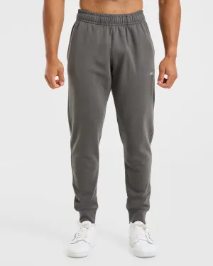 Tapered Leg Design Temperature Regulating Fabric Essential Lightweight Joggers - Charcoal