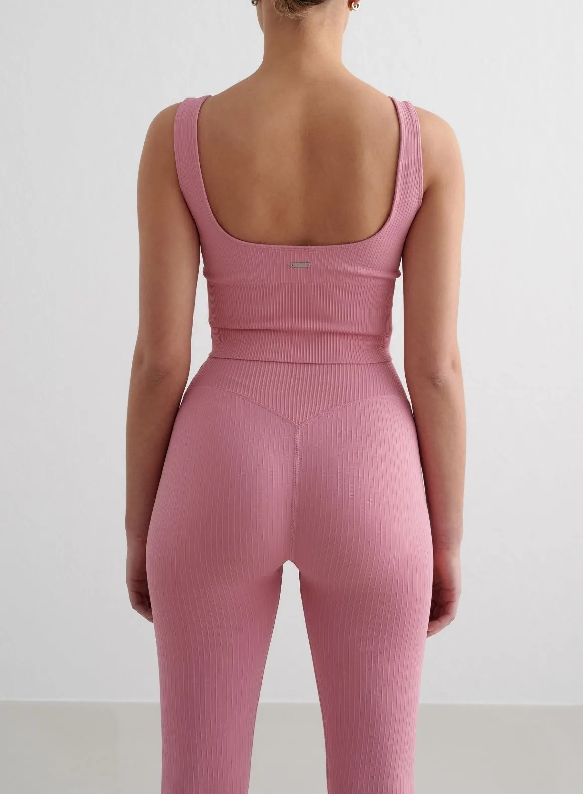 Contoured Feel Active Fit Desert Rose Ribbed Seamless Tights