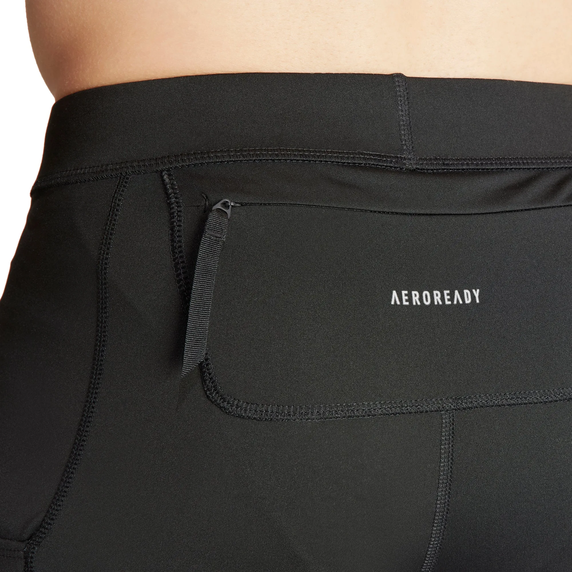 Multi Pocket Design shorts set adidas Own The Run Mens Short Running Tights - Black