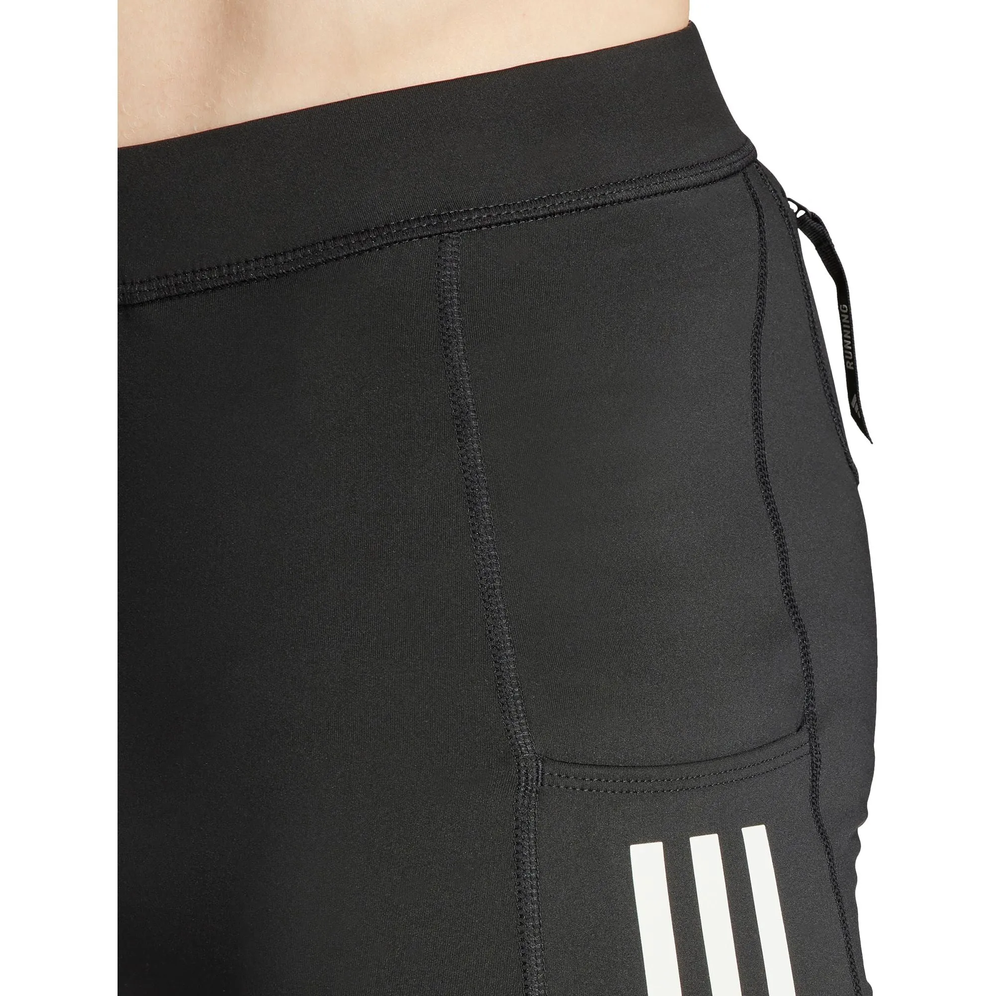 adidas Own The Run Mens Short Running Tights - Black music event look