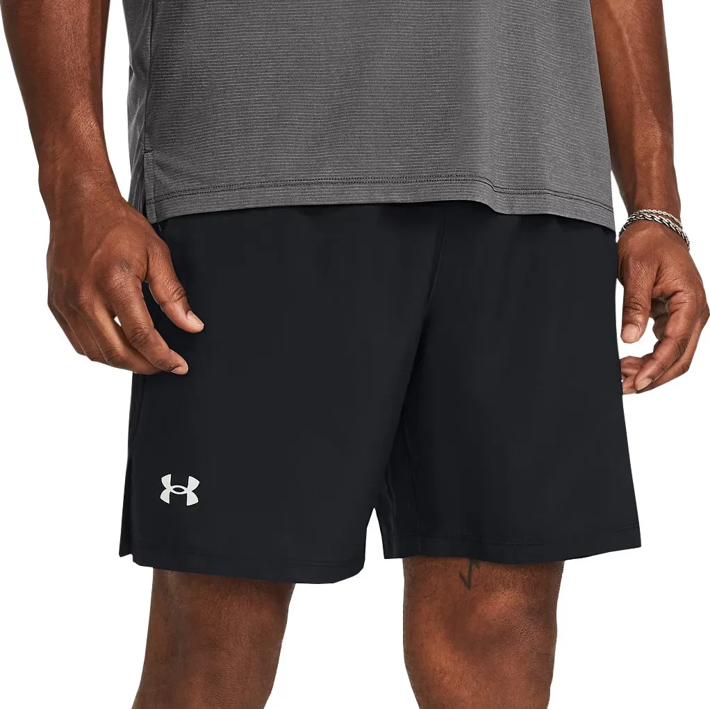 Flexible Cut Under Armour Launch 7 Inch Mens Running Shorts - Black