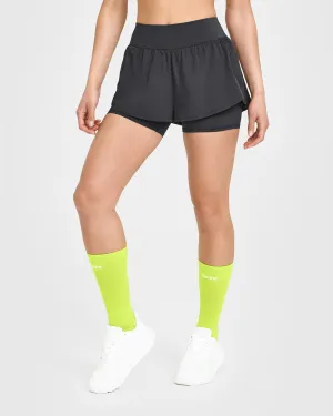 Unified Double Layer Shorts 5" | Coal Reflective Safety Details cycling outfit Neat Look