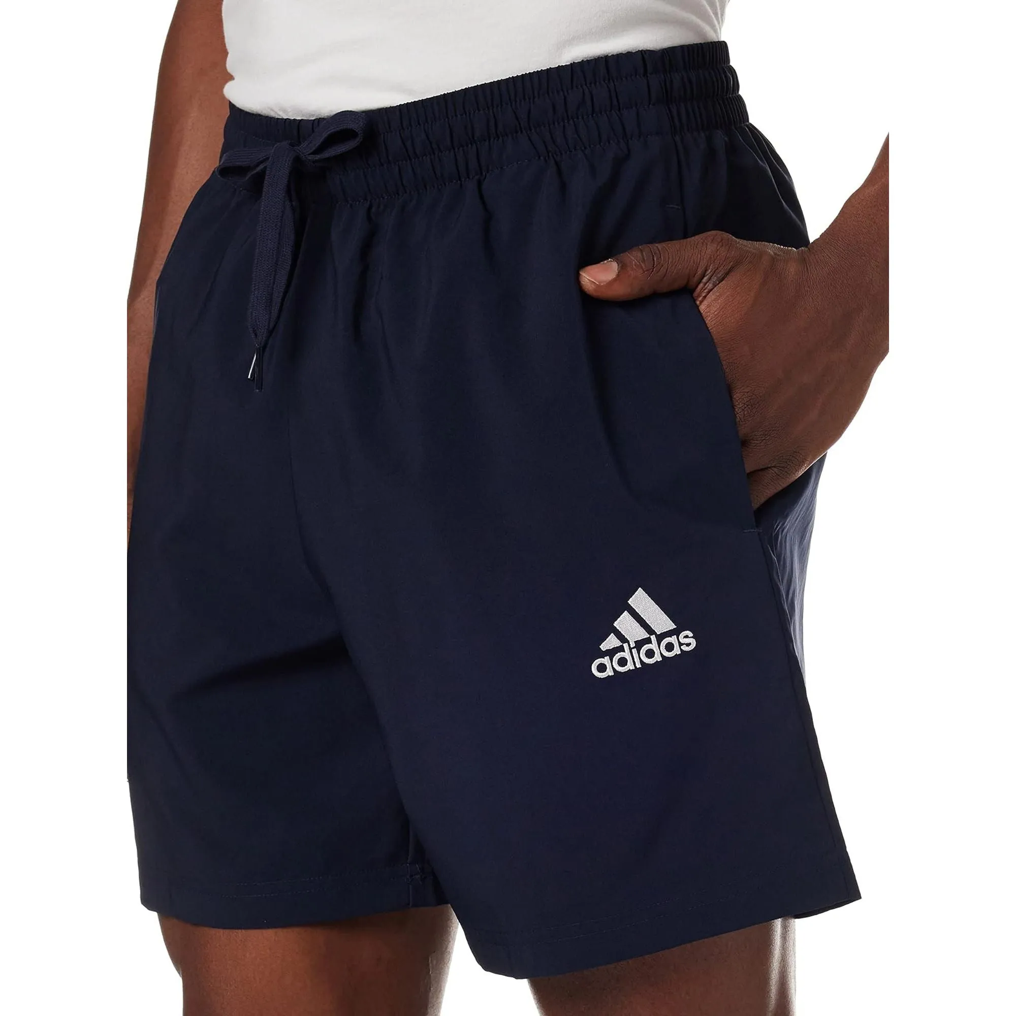 adidas AeroReady Essentials Chelsea Mens Training Shorts - Navy Beach-Ready Look