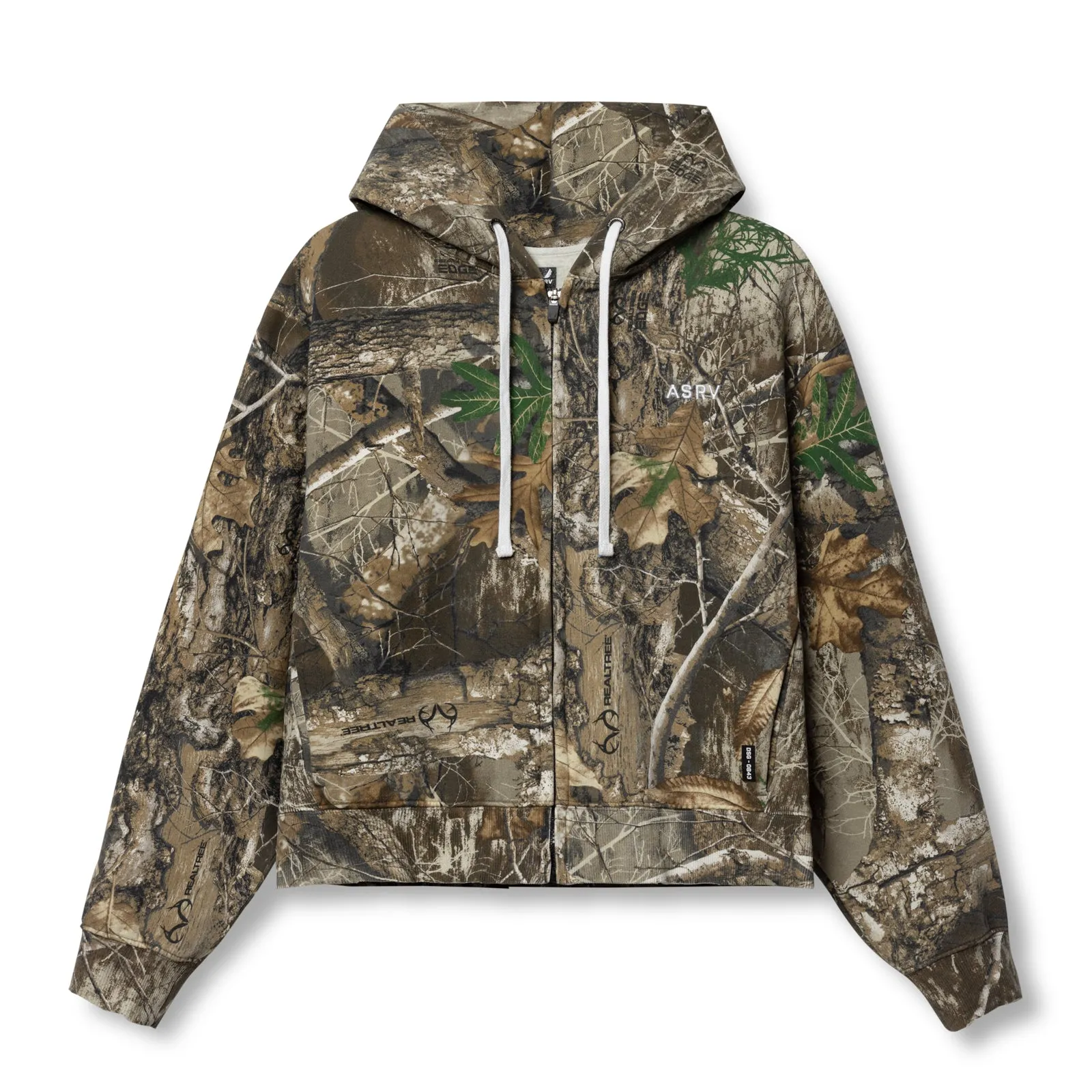 Street Gear 0843. Tech Essential? Distressed Full Zip Hoodie - Realtree? Camo