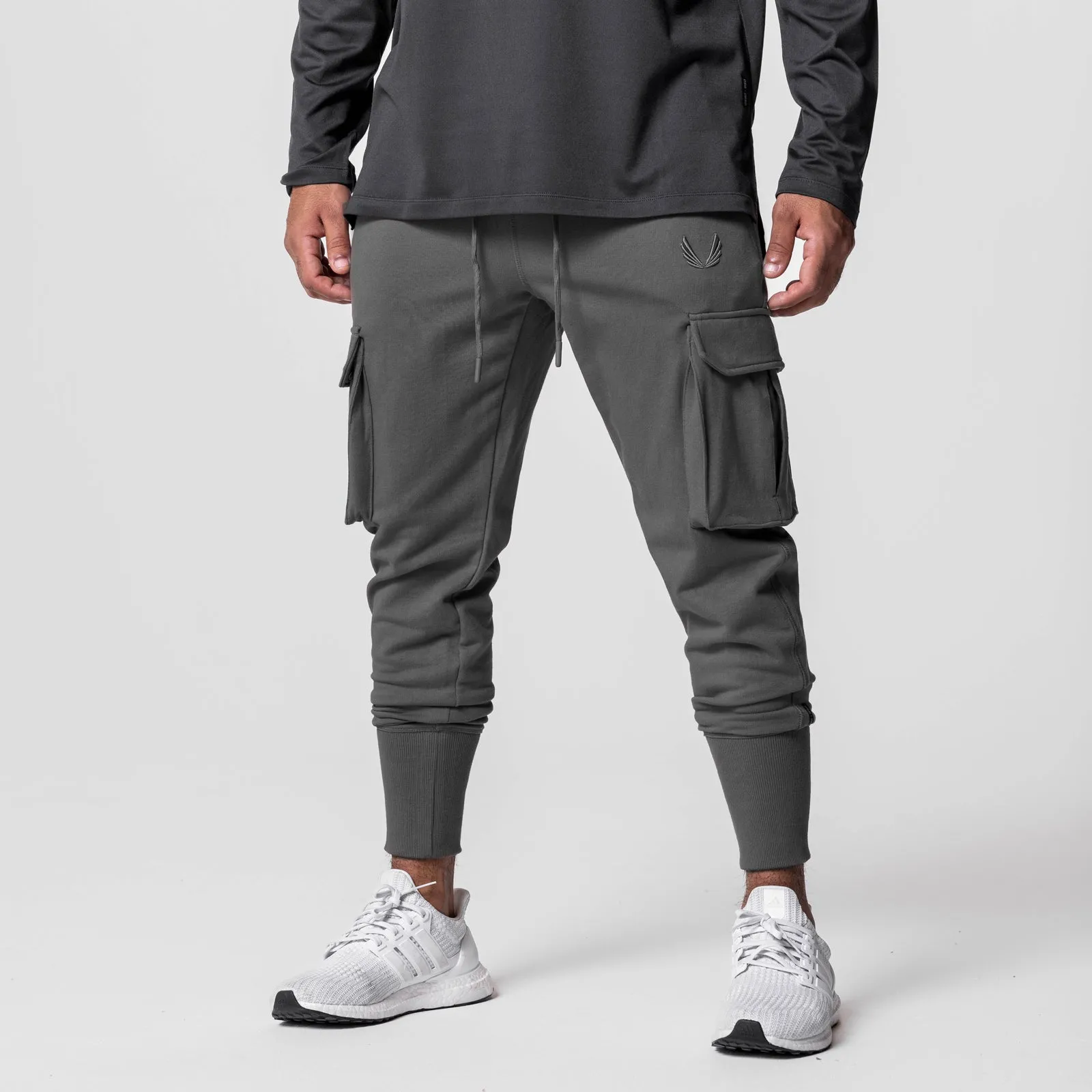 hypoallergenic 0654. Tech-Terry? Cargo High Rib Jogger - Raven