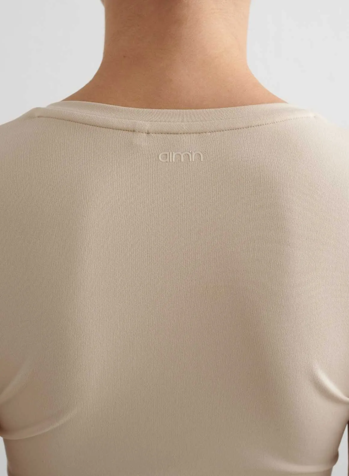 Caf?? Au Lait Soft Basic V-Neck Short Sleeve Autumn coziness