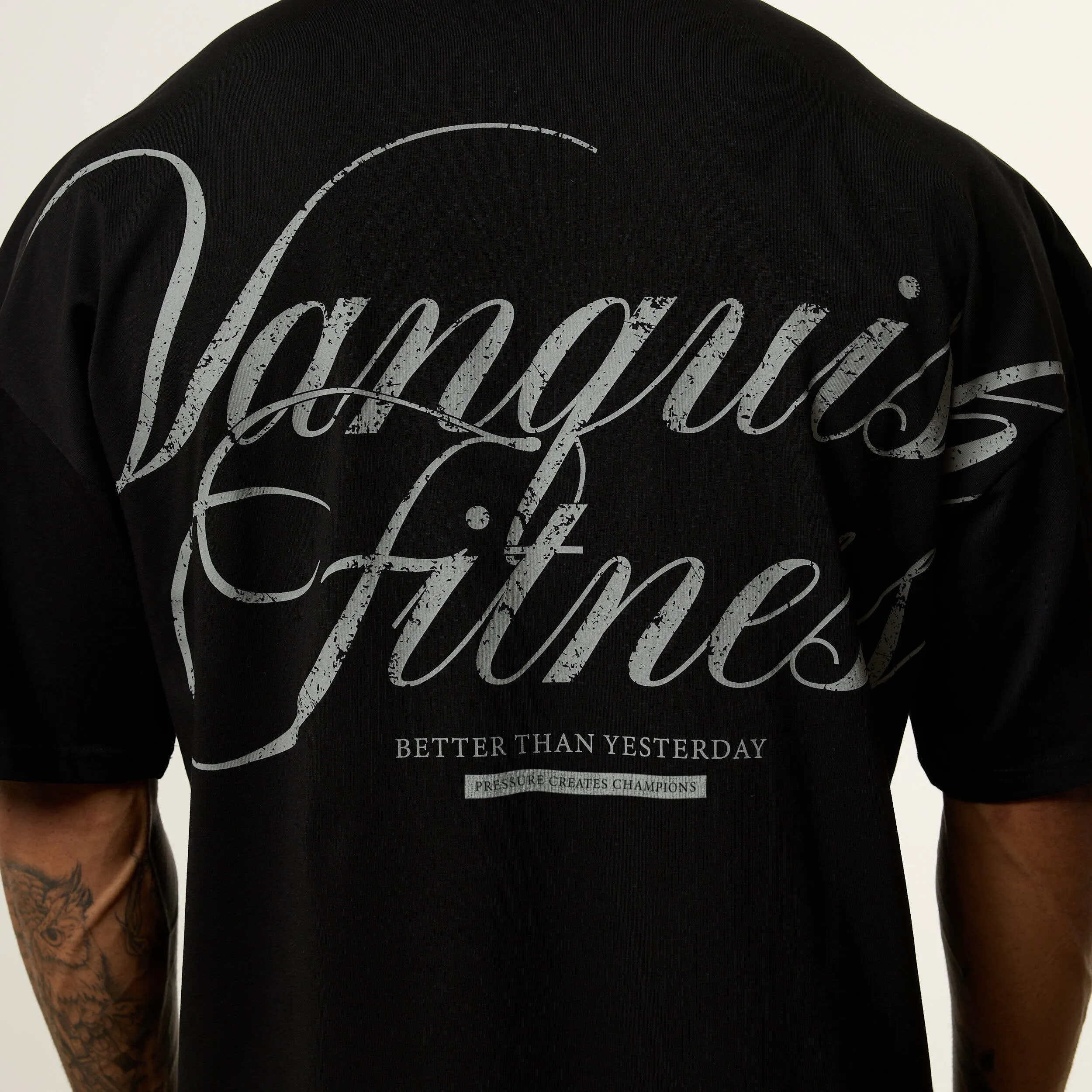 Vanquish x JBeast Black Oversized Boxy T Shirt Fresh Comfort Style Active Style Trend