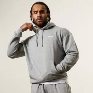 Vanquish Essential Grey Melange Oversized Pullover Hoodie Preppy Style countryside drive