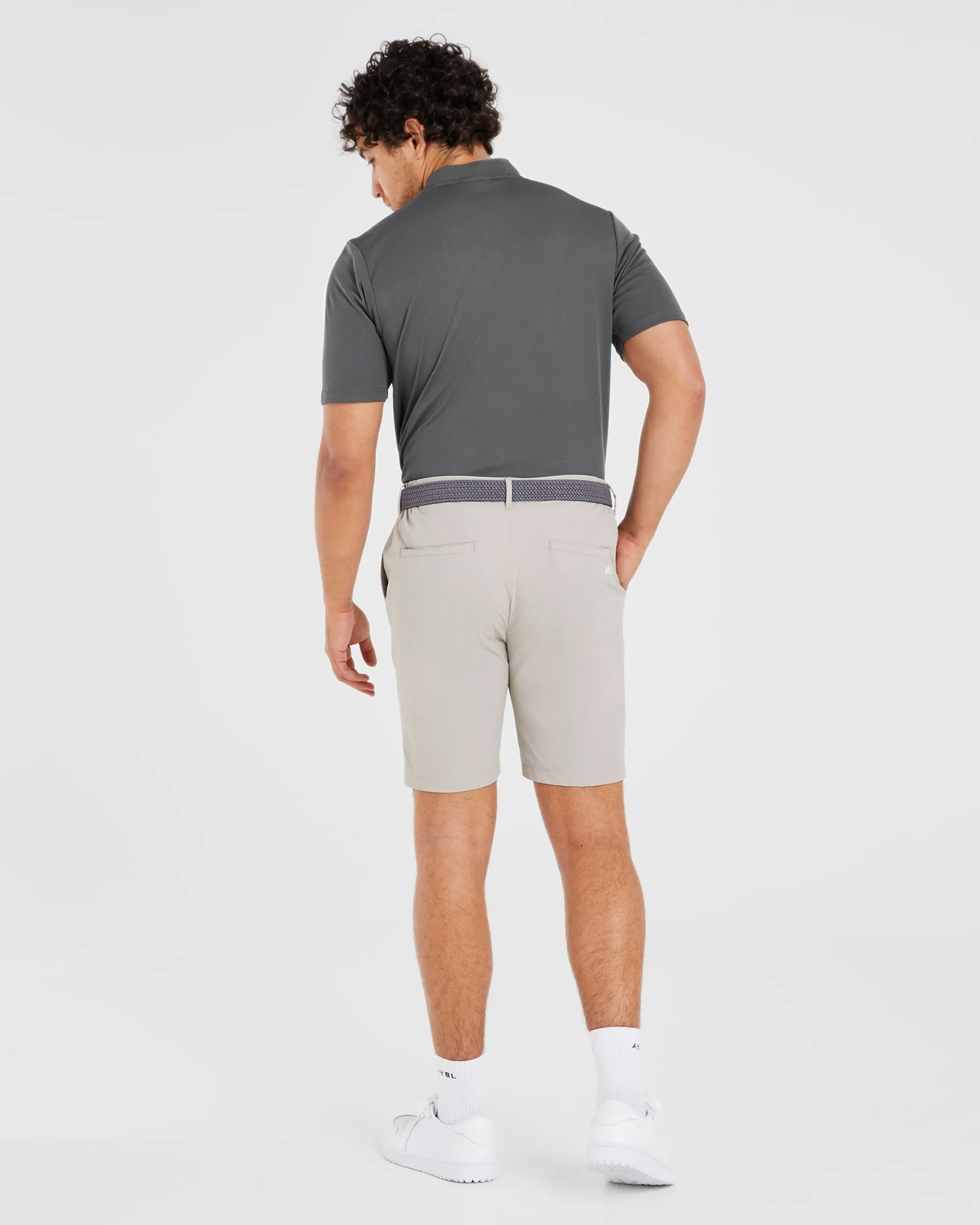 Performance Shorts - Stone Grey Modern Fit