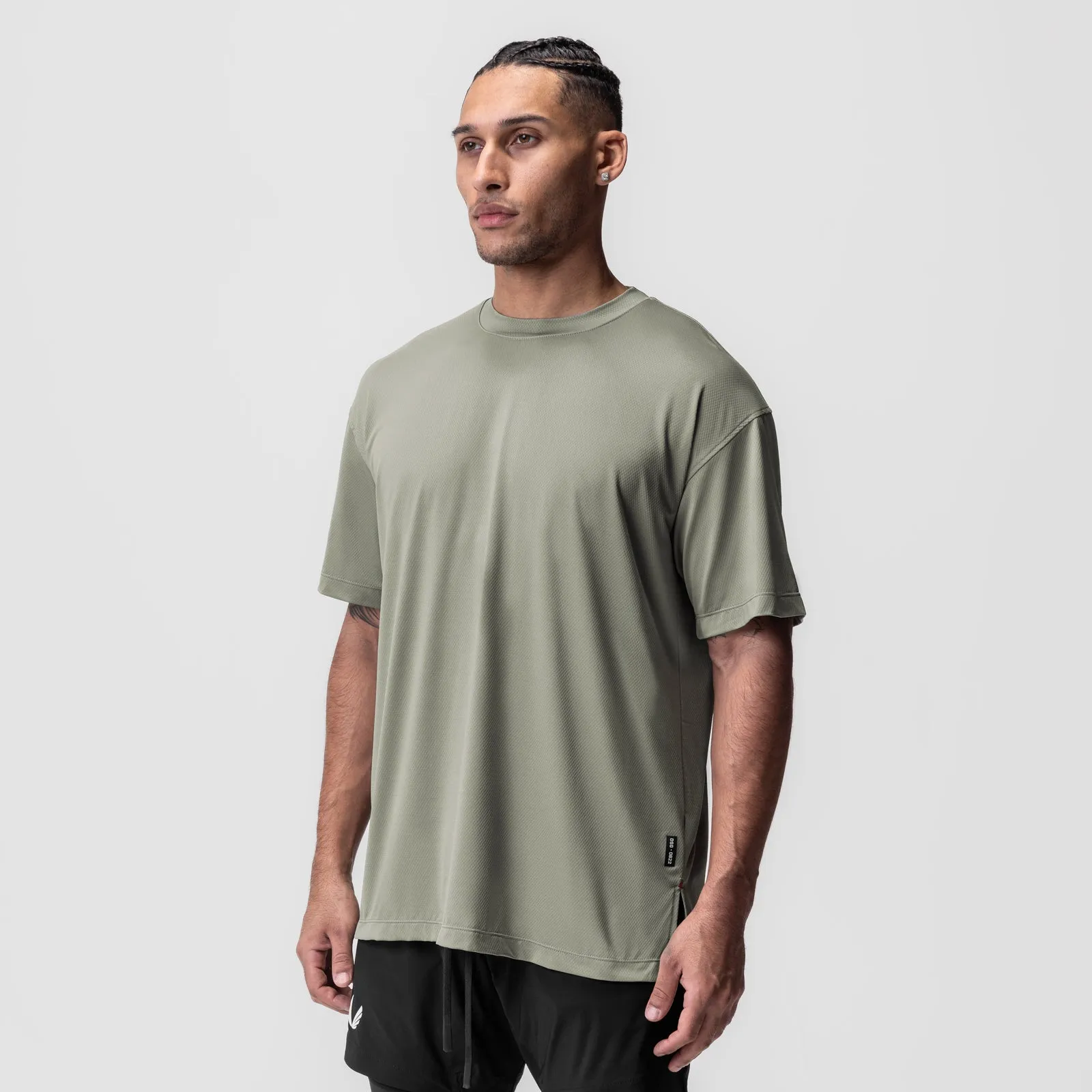 Loose fitting comfort 0822. AeroSilver? Oversized Tee - Sage