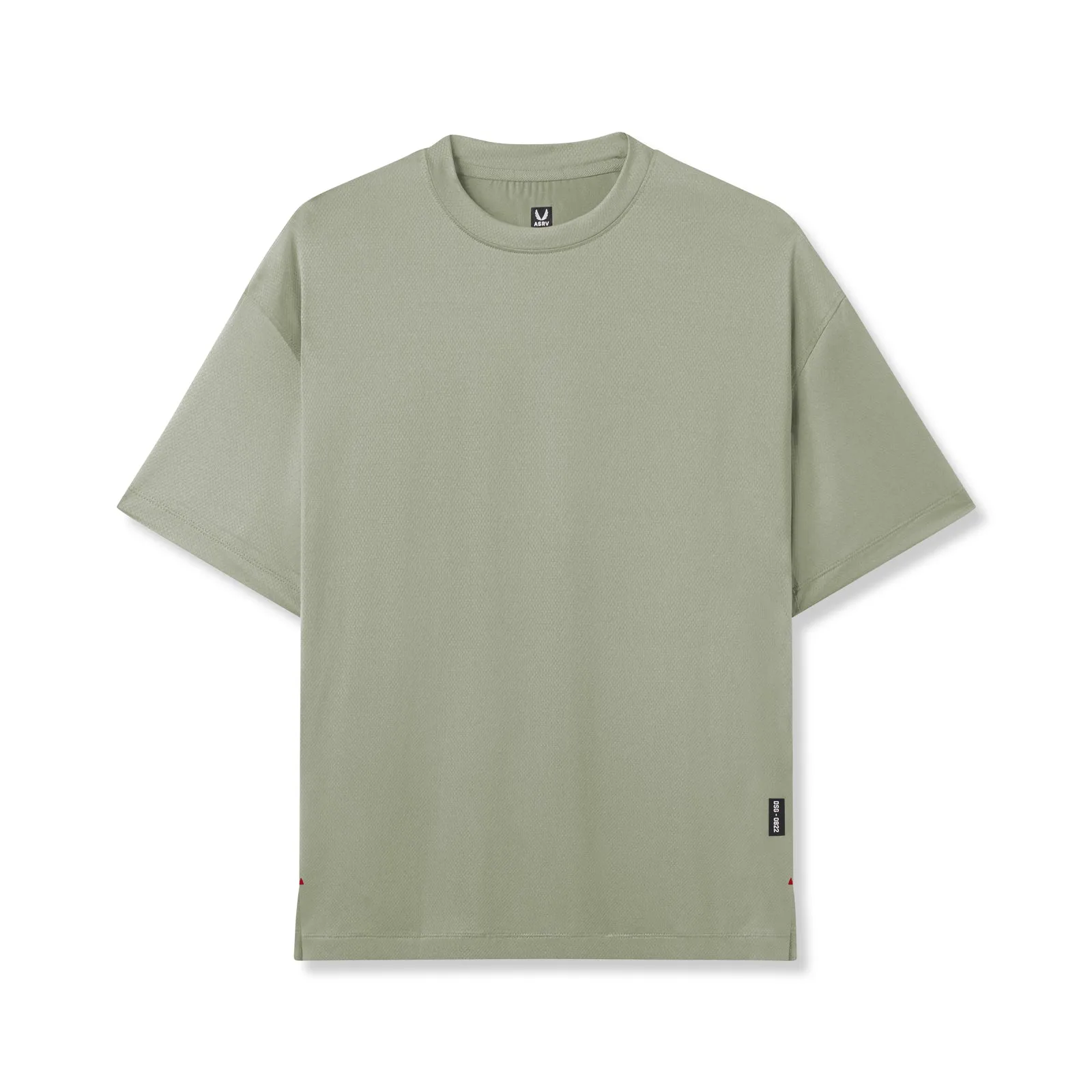 Flattering Cut Smooth Finish 0822. AeroSilver? Oversized Tee - Sage