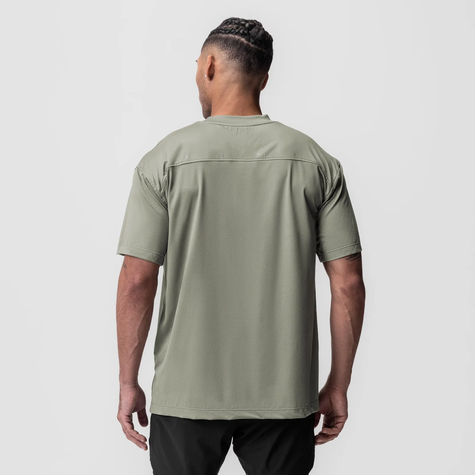 Cotton Blend LayeringFriendly 0822. AeroSilver? Oversized Tee - Sage