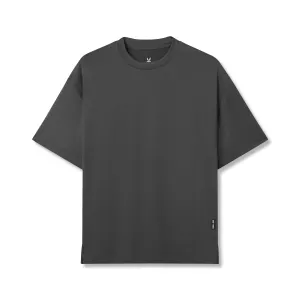 0822. AeroSilver? Oversized Tee - Space Grey outdoor concert