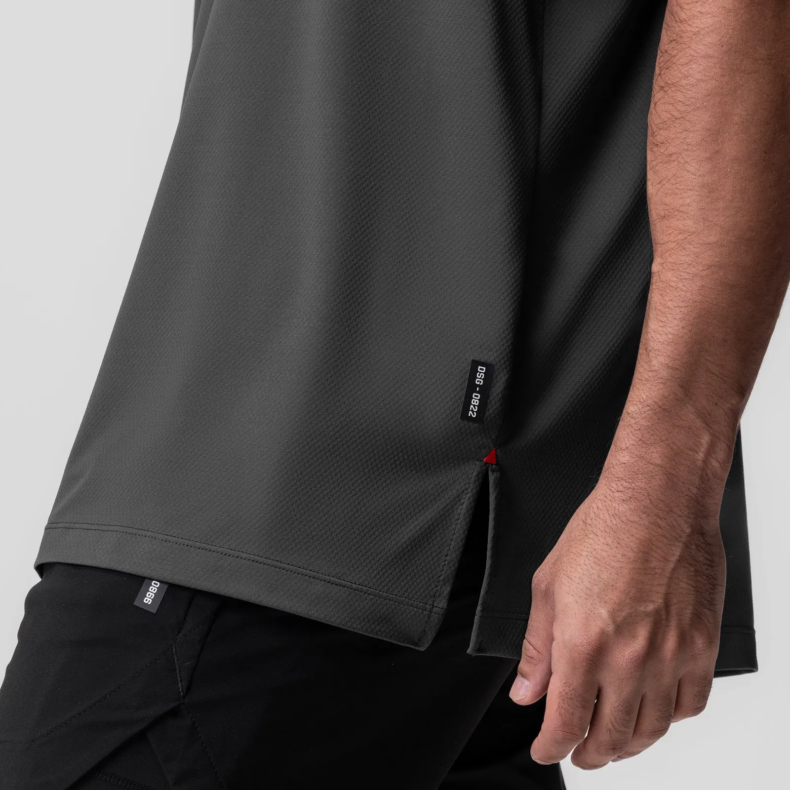 0822. AeroSilver? Oversized Tee - Space Grey Modern Design