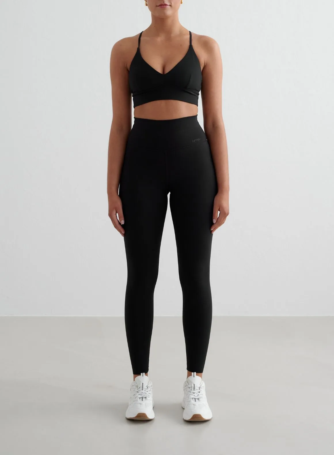 Reinforced Stitching Slim Style Black Sense Tights