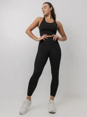 Energy 7/8 Tight In Black High Waist Unisex Style Travel Enthusiast Outdoor Running