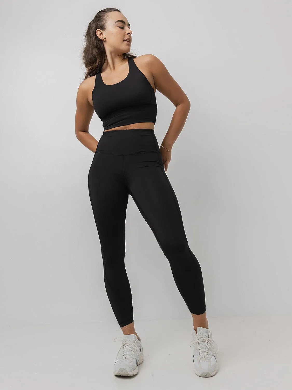Budget Friendly Morning Stretch chlorine resistant Energy 7/8 Tight In Black