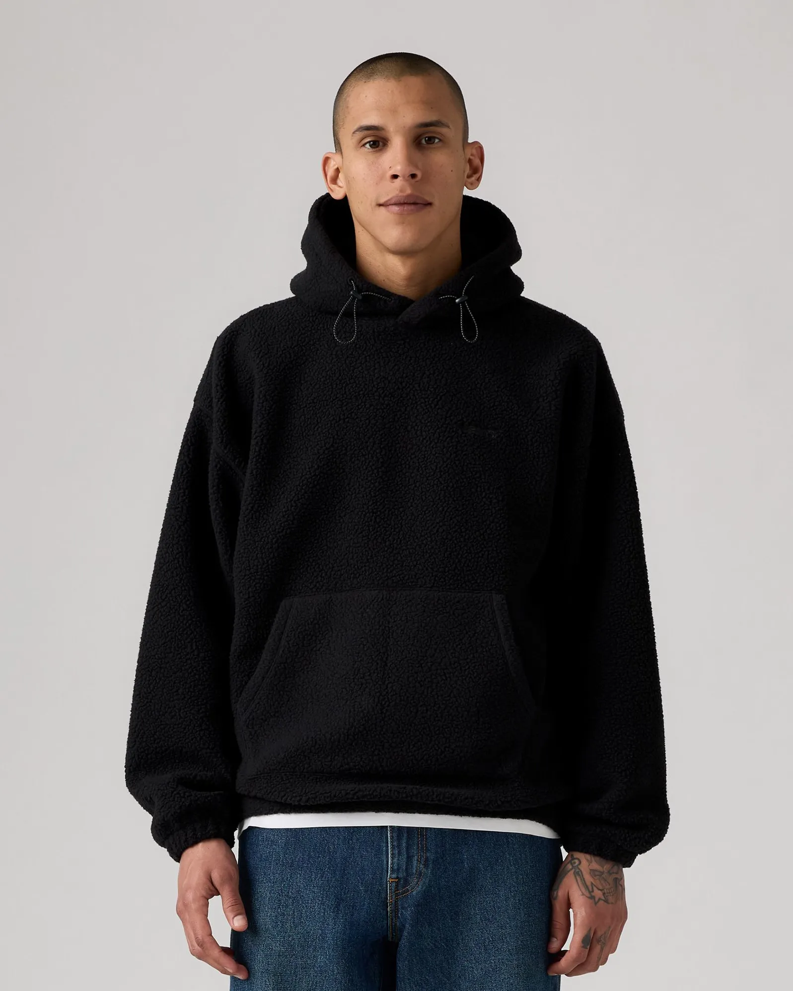Comfortable Edge Flexible Waist Levi's? Cozy Up Fleece Hoodie - Jet Black