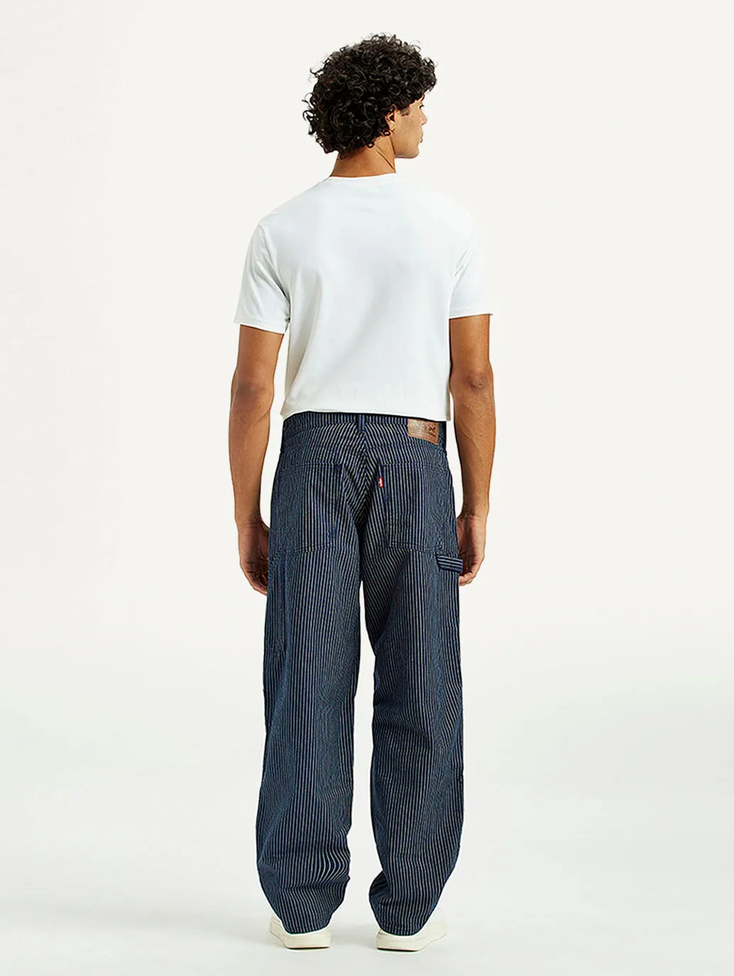 Men's 578 Dark Indigo Baggy Fit Mid Rise Carpenter Jeans All-Purpose Use