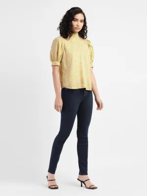 Women's 311 Navy Blue Skinny Fit Mid Rise Jeans Base Look