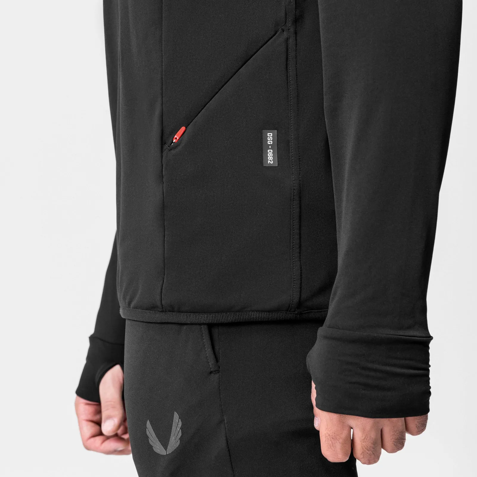 dance attire Bat like 0682. Training Hoodie - Black