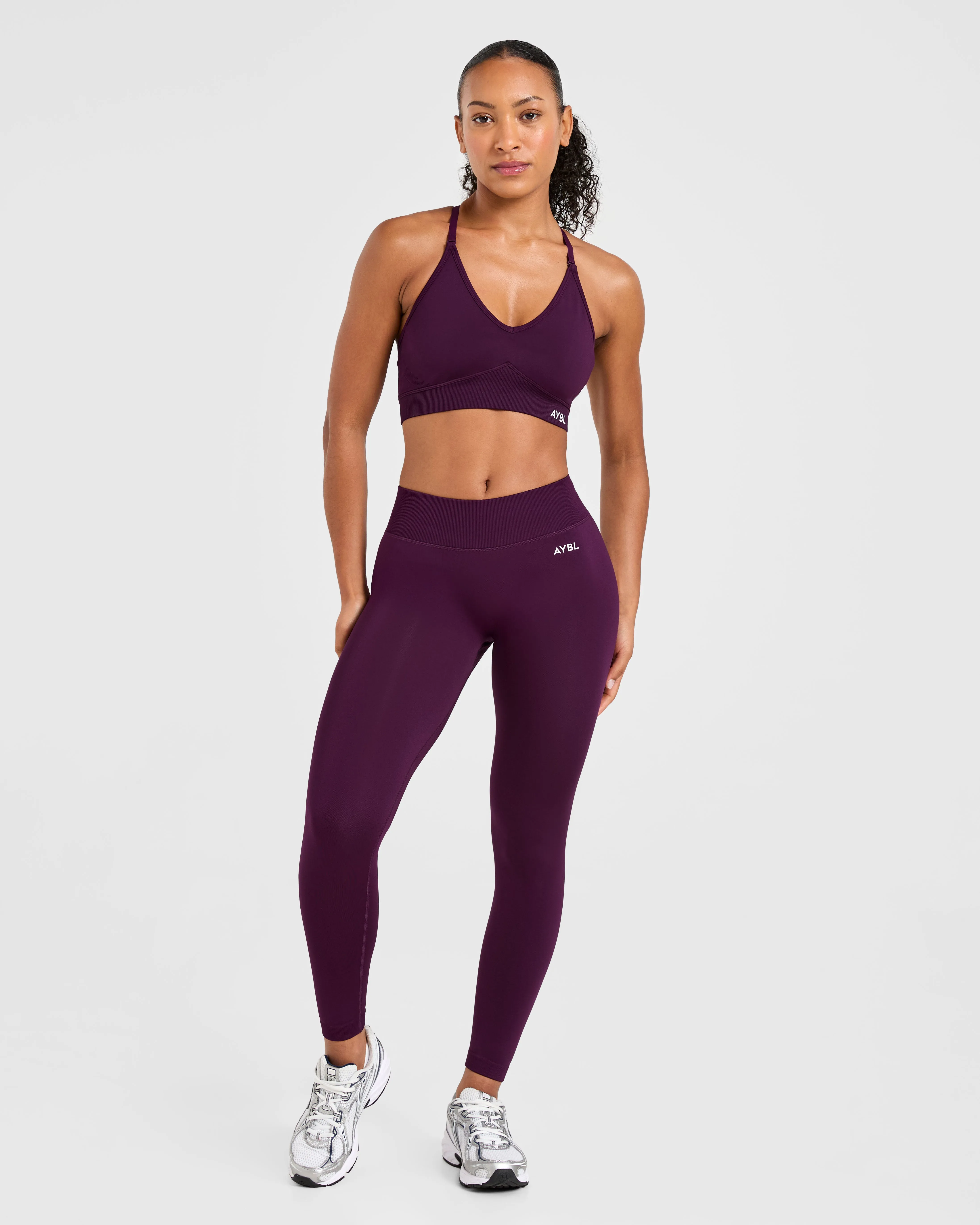 Adapt Seamless Sports Bra - Midnight Plum Soft Cup