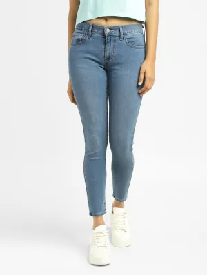 Women's 710 Blue Skinny Fit Mid Rise Jeans Easy Pair school wear