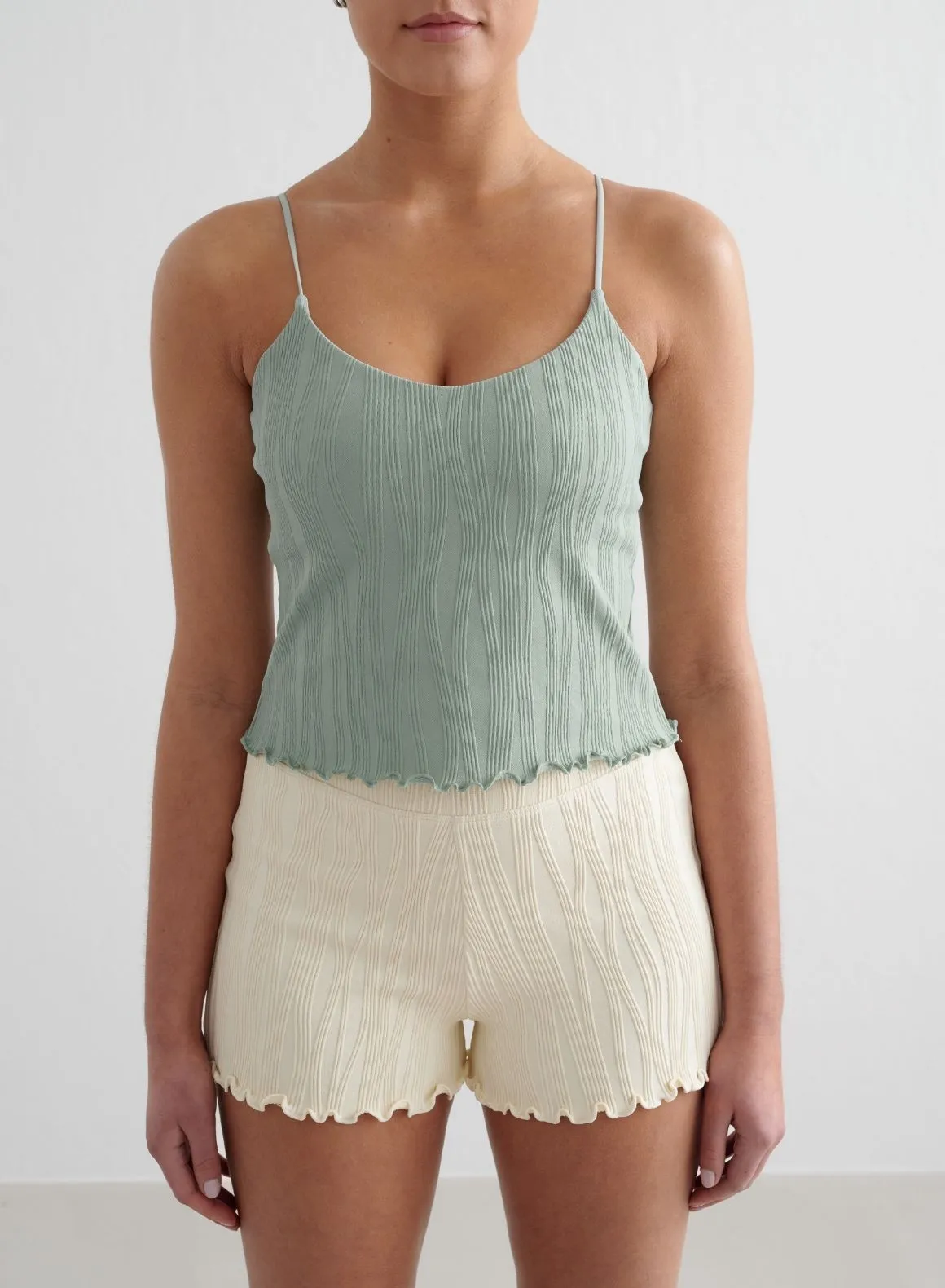 Aqua Tulip Singlet Storage