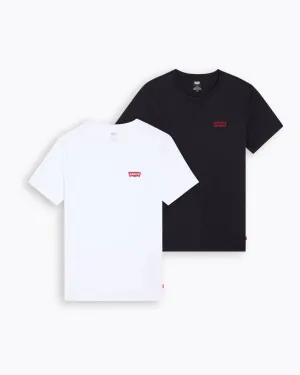 Morning Stroll Professional Wear Brunch Outfit Levi's? 2-Pack Housemark Graphic Crewneck Tees - White / Caviar