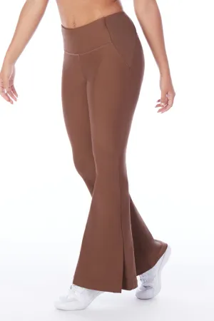Power Flare Leggings in Dark Mocha SecureClosures