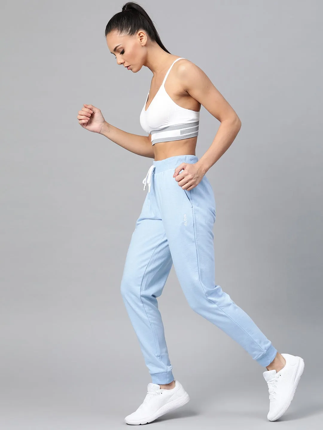 AntiSnagZippers Alcis Women Solid Blue Track Pant