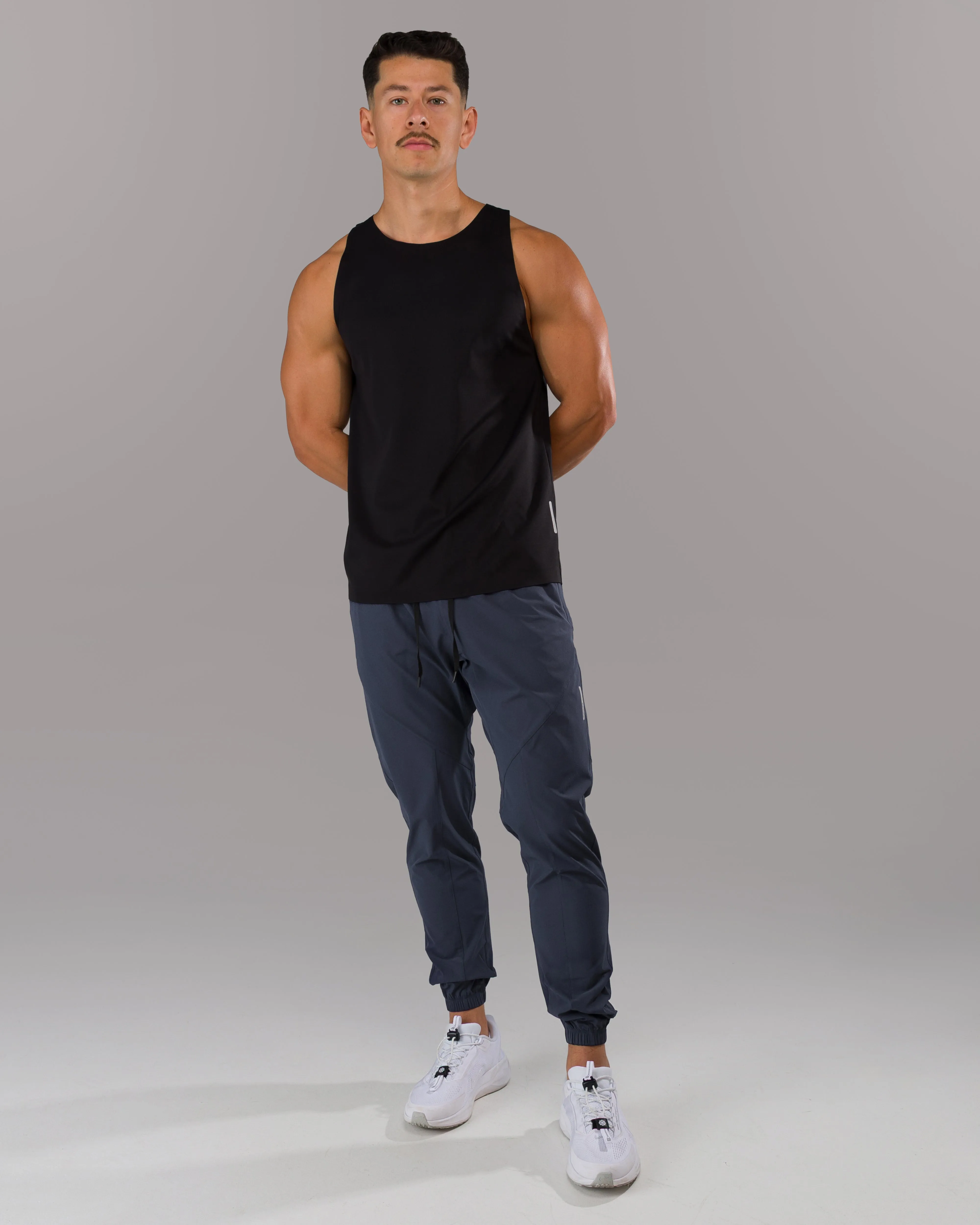 Flexible Ankle Cuffs Breathable mesh lining Apex Jogger - Midnight Drive