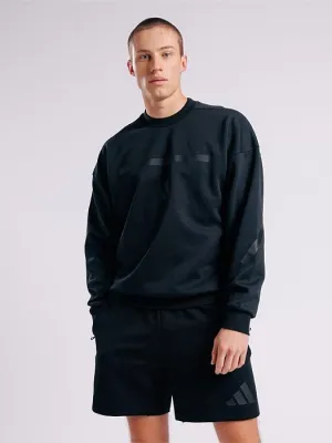 Z.N.E. Sweatshirt Hidden Pocket Compartments Urban Street Style